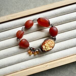 Flower Agate Bracelet